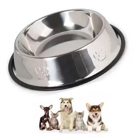 Comparer les prix de Gamelle Chien Chat Acier Inoxydable 18cm (Petit modèle)
