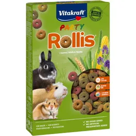 Comparer les prix de Vitakraft Rollis Party pour rongeur et lapin - 2 x 500 g