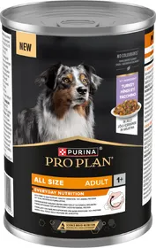 Comparer les prix de PRO PLAN® Pâtée All size Adulte Riche en Dinde en Gelée pour chien - Lot de 24x Dinde en gelée 400g