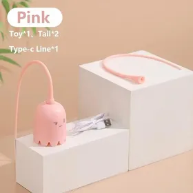 Comparer les prix de 1 Set de Baguette Électrique pour Chat Jouet Intelligent pour Chat avec Queue qui Remue, Queue en Silicone Jouet Rotatif Automatique pour Chat 1 Set d'Électrique rose