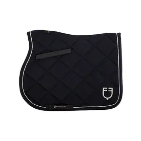 Meilleurs prix pour Tapis de selle de saut en coton avec passementerie avec logo pour cheval Equestro