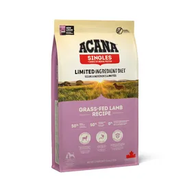 Meilleurs prix pour ACANA Singles Series Aliment pour chien adulte : recette à l'agneau élevé à l'herbe, au poulet et aux abats, riche en protéines, sac de 11,4kg