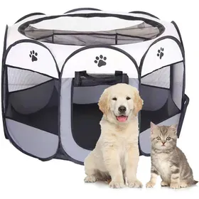 Meilleurs prix pour Clôture Portable pour Chien Parc pour Chien Produits pour lintérieur et lextérieur Toile Oxford imperméable Parc pour Label