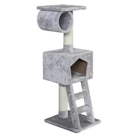 Comparer les prix de Jouet Chat - EBI griffoir Classic Abigail gris - 36 x 30 x 109 cm