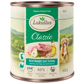 Meilleurs prix pour Lukullus Adult 6 x 800 g pour chien - lapin de garenne & dinde