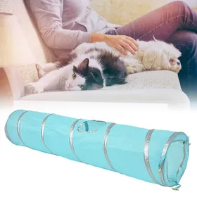 Comparer les prix de SURENHAP Tunnel de chat 120 cm pliant de chat en tunnel pliant jouer au jouet avec une balle et un trou de animalerie pour Bleu