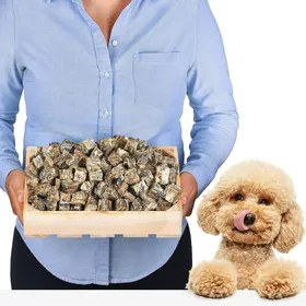Meilleurs prix pour Dés de Poisson Naturels Lovely DOG 100% - Friandises Saines pour Chiens et Chats
