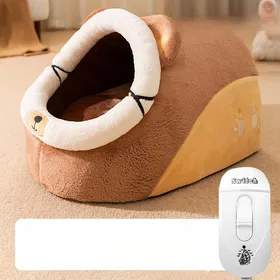 Comparer les prix de Chenil Chauffant d'Automne et d'Hiver pour Garder au Chaud et Épaissi pour Chien Semi-fermé Couverture Électrique Chenil pour Chat Teddy Poméranien Chenil pour Animaux de Compagnie L