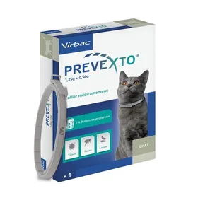 Comparer les prix de Prevexto® - Collier antiparasitaire médicamenteux pour chat - Prevexto® - Collier médicamenteux pour chat - 3€ de remise