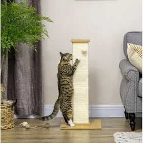 Meilleurs prix pour Arbre à chat avec jouet, 80 cm, beige et naturel