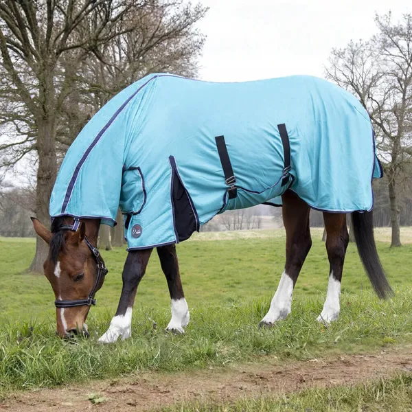 Couverture anti-mouches pour cheval avec couvre-cou HKM Lissabon- Style – photo 3