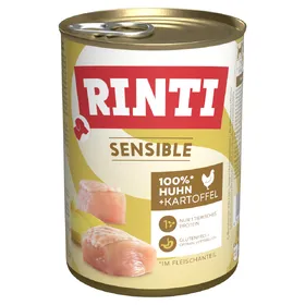 Comparer les prix de Lot RINTI Sensible 12 x 400 g pour chien - poulet, pommes de terre