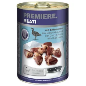 Meilleurs prix pour PREMIERE Meati nourriture humide pour chien, adulte Cœur de canard 6x400 g