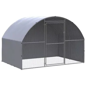 Meilleurs prix pour ZERODIS Poulailler dextérieur 3x2x2 m Acier galvanisé ZER7324977586675