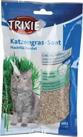 Meilleurs prix pour Trixie Herbe à chat en bac et sachet pour chat adulte - Lot de 3x Semences - 100g
