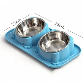 Comparer les prix de Gamelle Anti-Fourmis Anti-Renversement Anti-Basculement Antidérapante pour Alimentation Eau Chat Chien Bassin d'Eau Nourriture Accessoires pour Animaux bleu
