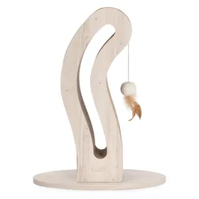 Meilleurs prix pour Griffoir pour chat - CATIT - Pixi Queue de chat - Avec balle en tissu et plume - Aspect chêne naturel