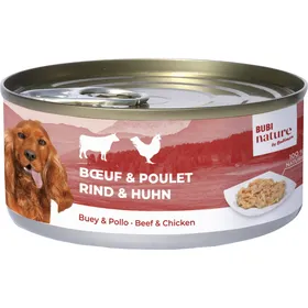Meilleurs prix pour Pâtée BUBIMEX Bubi Nature Boeuf & Poulet pour chien - Lot de 24x 150g