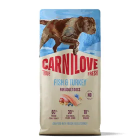 Comparer les prix de Lot économique : 2 x 12 kg Carnilove True Fresh Adulte au poisson et à la dinde nourriture pour chien sèche