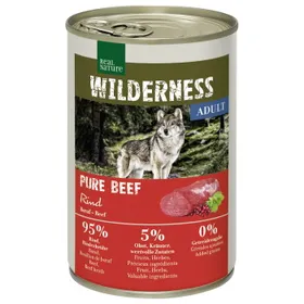 Comparer les prix de REAL NATURE WILDERNESS Nourriture humide Chien Adulte Pure Beef 12x400 g