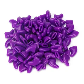 Meilleurs prix pour 100 Pièces PVC Souple Animal de Compagnie Chat Couvre-Ongles Patte Griffe Capuchon Enveloppe Accessoire de Toilettage Décoration Set S blue