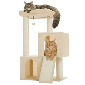 Comparer les prix de Arbre à Chat 114 cm Griffoirs XXL et Doubles Condos Beige
