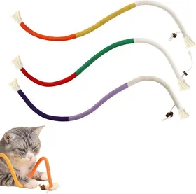 Meilleurs prix pour 3 PCS Jouet Chat Corde Jouet à mâcher interactif pour Chat dintérieur Jouet à mâcher Naturel pour Chat Nettoyer Le Chat 70cm