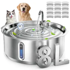 Comparer les prix de Fontaine eau inox 8L 12 filtres