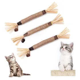 Meilleurs prix pour Bâtonnets à mâcher pour chat pour lhygiène buccale et la mauvaise haleine (3 pièces)