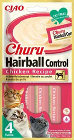 Comparer les prix de CIAO CHURU Friandise Hairball au poulet pour chat - Lot de 6x 4x14g