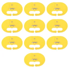 Meilleurs prix pour 10 Pièces Sevreur de Veau Verrou à Ressort Haute Résistance à la Traction Allongé Élargi PP Épine Nasale de Veau Lait yellow