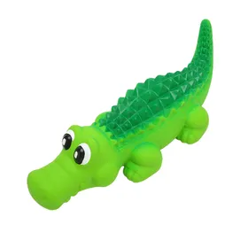Meilleurs prix pour Jouets pour chien en latex couinants Forme d'animal mignon Interactif Résistant aux morsures Jouets à mâcher en latex pour chien pour L green