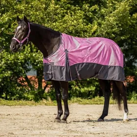 Meilleurs prix pour Couverture dextérieur pour cheval QHP - cheery pink - Rose - 105 cm (Longueur totale: 145 cm)