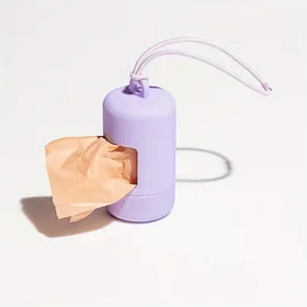 Meilleurs prix pour Porte-sac de merde pour chien, distributeur Portable de sacs de déchets pour animaux de compagnie, distributeur de luxe élégant, sac à ordures pour chien, fournitures de nettoyage With Trash Bag white