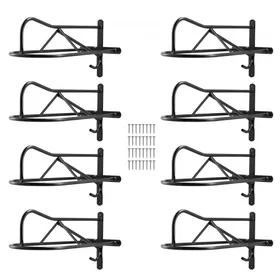 Comparer les prix de VEVOR Support de Selle Cheval, Lot de 8, Porte-selle Anglais Western Portable avec Barre de Protection, en Acier au Carbone, Montage Mural, pour Rangement de Matériel d'Équitation, d'Équestre, Noir