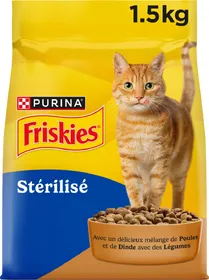 Meilleurs prix pour Friskies Chat Stérilisés Avec Dinde Et Légumes 1,5 Kg