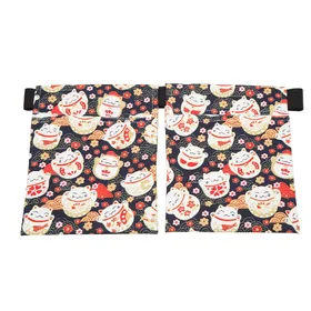 Meilleurs prix pour Sac Porte-Drain de Mastectomie Sangle Élastique Réglable en Longueur Poche de Drainage pour Chirurgie du Sein Motif Chat beige