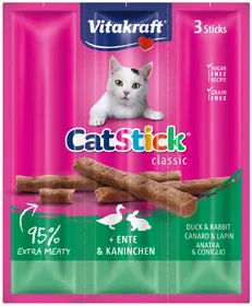 Meilleurs prix pour Vitakraft Cat-Sticks Mini Canard-Lapin Pour Chats 3 Bâtonnets