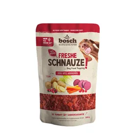 Meilleurs prix pour - Lot économique : 8 x 200 g Freshe Schnauze Topping légumes rouges du potager aux notes terreuses