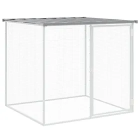 Comparer les prix de vidaXL Poulailler avec toit gris clair 103x98x90 cm acier galvanisé