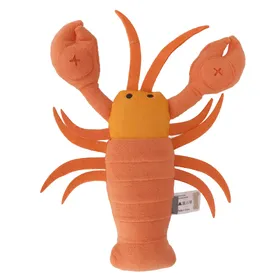 Comparer les prix de Peluche Homard Jouet Puzzle d'Entraînement pour Chien Nettoyage des Dents Jouets Squeaky Drôles pour Petit et Moyen orange