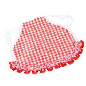 Meilleurs prix pour Selle de poulet à carreaux Gilet pour poulet avec bande élastique pour la protection du dos et des ailes du poulet Red Plaid pink