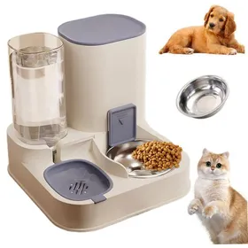 Meilleurs prix pour Mangeoire Automatique pour Chat 2 en 1 Distributeur de Nourriture Amovible pour Chat