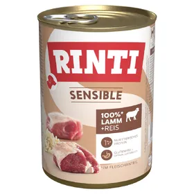 Meilleurs prix pour Lot RINTI Sensible 24 x 400 g pour chien - agneau, riz