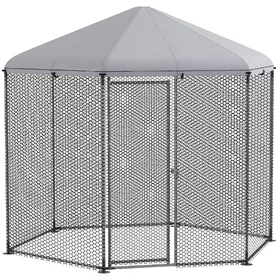 Meilleurs prix pour PawHut Enclos poulailler extérieur 5 m² parc grillagé dim. 2,8L x 2,45l x 2,46H - espace couvert - 5/8 poules