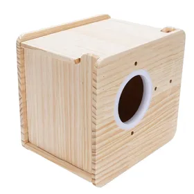 Comparer les prix de Boîte de Nidification pour Perruches en Bois Spacieuse Isolée Maison d'Élevage pour Perroquets Boîte d'Accouplement pour Inséparables beige