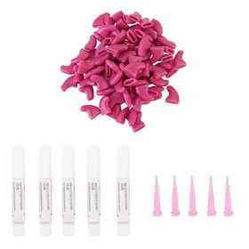 Comparer les prix de 100PCS Durable Animal Chat Doux PVC Couvre-Ongles Patte Griffe Capuchon Enveloppe Accessoire de Toilettage M
