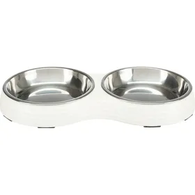 Comparer les prix de Gamelle double 200ml pour chat et petit chien - 2x200ml