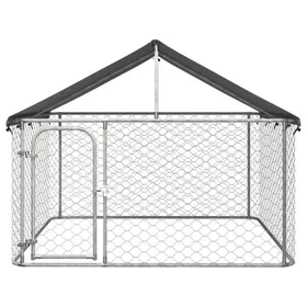 Comparer les prix de Chenil d'extérieur avec toit pour chiens 200x200x150 cm GAROSA7842689621823