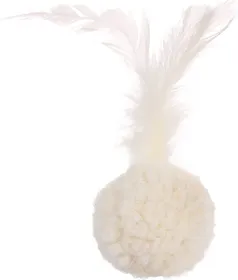 Meilleurs prix pour Jouet chat Gamme SUAVA Balle peluche + plume 4.5cm